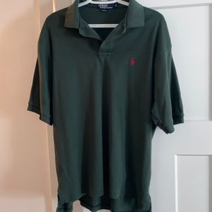 Men’s dark green polo shirt
